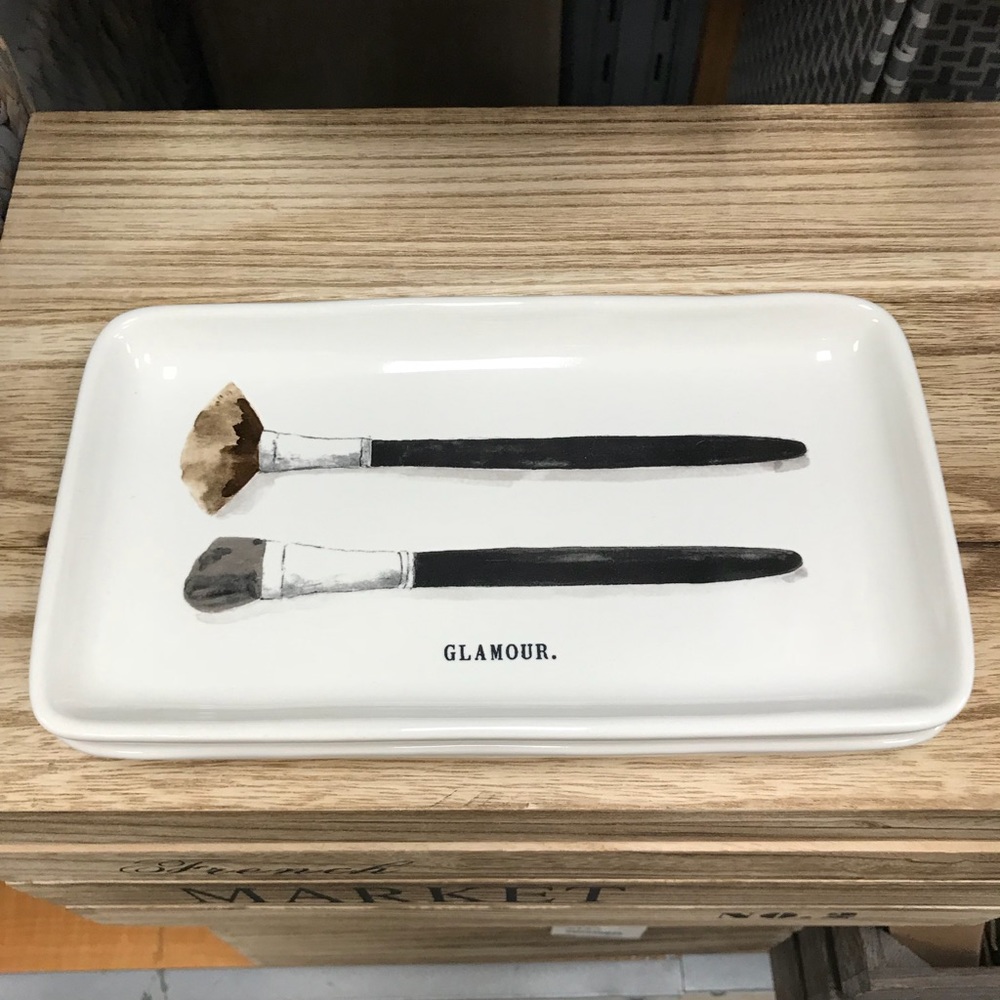 NEW Rae Dunn Makeup Tray GLAMOUR